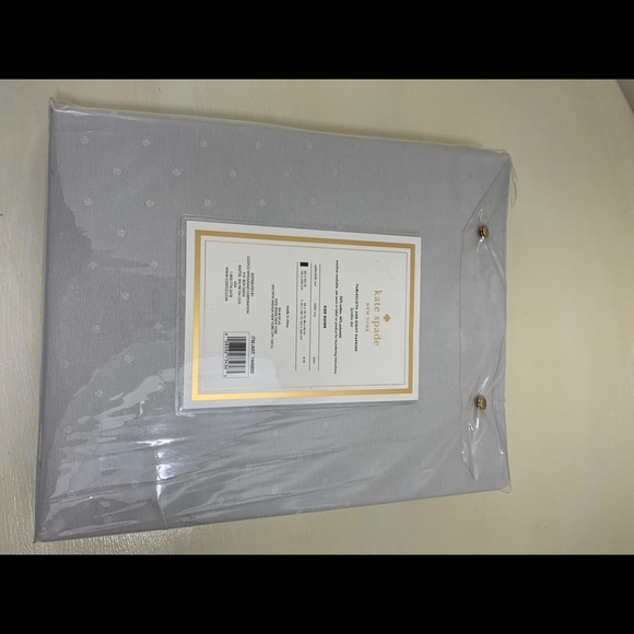 Grey Kate Spade table linens NEW - Picture 3 of 4